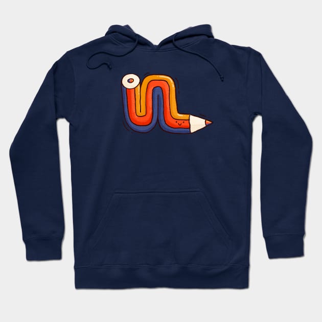 Tricolored Pencil Hoodie by Tania Tania